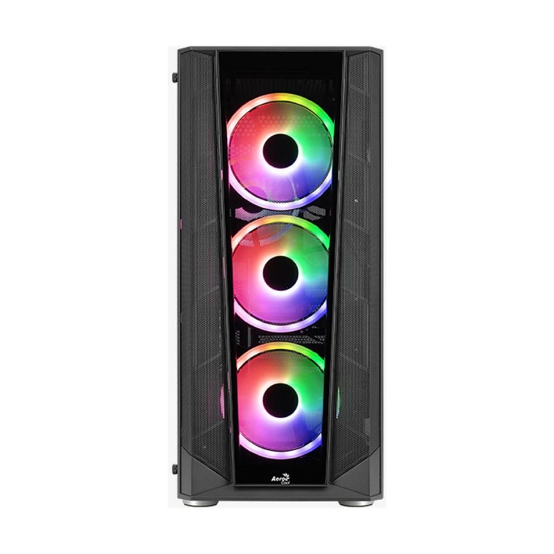 Aerocool Prism ARGB Tempered Glass Black Mid-Tower ATX Gaming Chassis 3 Aerocool Prism ARGB Tempered Glass Black Mid-Tower ATX Gaming Chassis