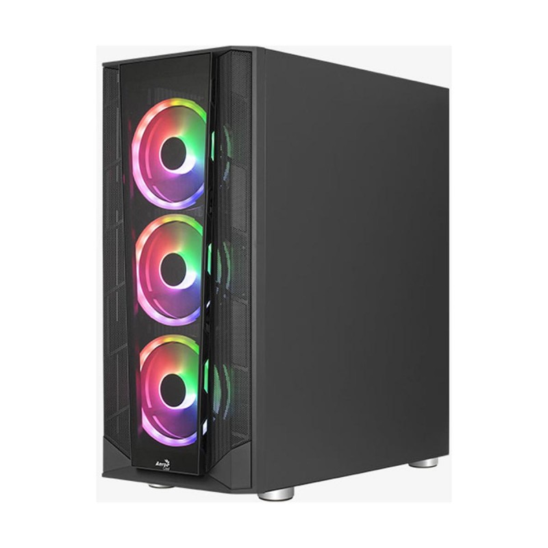 Aerocool Prism ARGB Tempered Glass Black Mid-Tower ATX Gaming Chassis 4 Aerocool Prism ARGB Tempered Glass Black Mid-Tower ATX Gaming Chassis