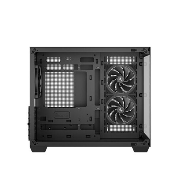 DeepCool CG330 3F Panoramic Tempered Glass Black Micro-ATX Gaming Chassis 4 DeepCool CG330 3F Panoramic Tempered Glass Black Micro-ATX Gaming Chassis
