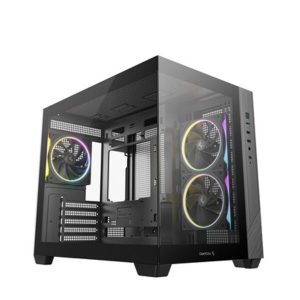 DeepCool CG330 3F Panoramic Tempered Glass Black Micro-ATX Gaming Chassis