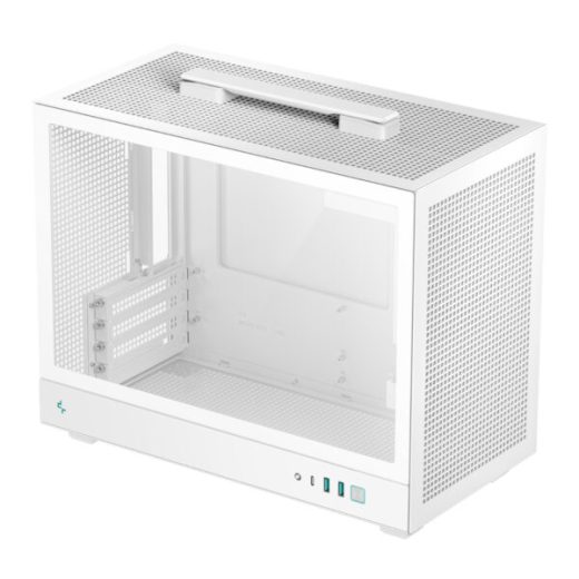 DeepCool CH160 PLUS White Portable Micro-ATX Mini Tower Gaming Chassis