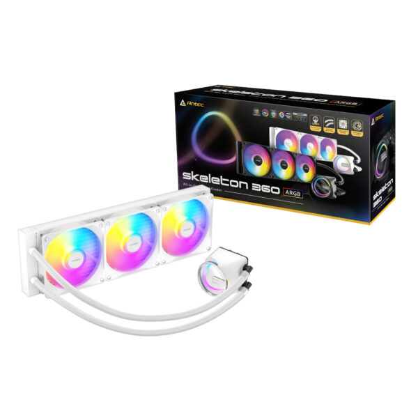 Antec SKELETON 360 ARGB White AIO Liquid CPU Cooler 7 Antec SKELETON 360 ARGB White AIO Liquid CPU Cooler
