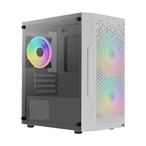 Aerocool Trinity Mini Tempered Glass White Micro-ATX Gaming Chassis