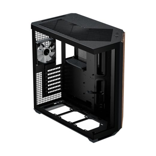 APNX V1 Premium Tempered Glass Mid-Tower Black with Walnut Wood Accent ATX Gaming Case