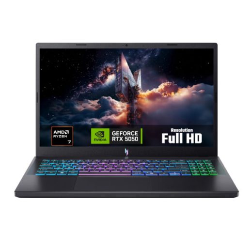 Acer Nitro V 15 AMD Ryzen™ 5 150 16GB DDR5 512GB PCIe Gen4 NVMe SSD GeForce RTX™ 5050 8GB 15.6" Full HD 165Hz Windows 11 Home Gaming Laptop