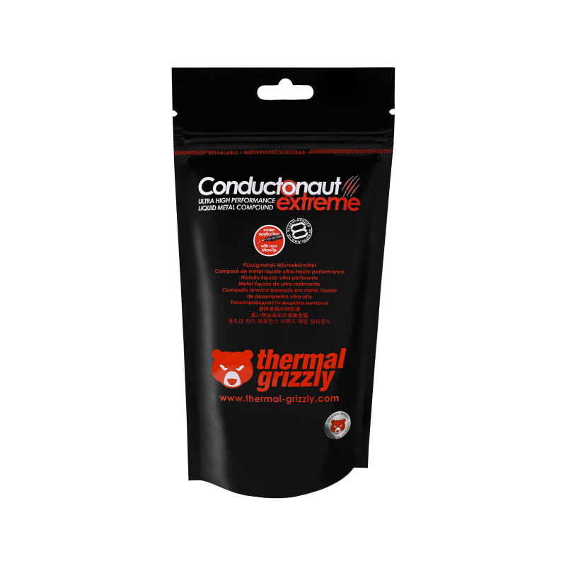 Thermal Grizzly Conductonaut Extreme 1g Liquid Metal Thermal Compound 1 Thermal Grizzly Conductonaut Extreme 1g Liquid Metal Thermal Compound