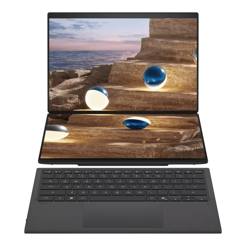 ASUS Zenbook DUO Intel® Core™ Ultra X9 388H 32GB LPDDR5X 2TB PCIe 4.0 NVMe SSD Dual 14" 3K 144Hz OLED Touch Windows 11 Pro Copilot+ AI Laptop 1 ASUS Zenbook DUO Intel® Core™ Ultra X9 388H 32GB LPDDR5X 2TB PCIe 4.0 NVMe SSD Dual 14" 3K 144Hz OLED Touch Windows 11 Pro Copilot+ AI Laptop