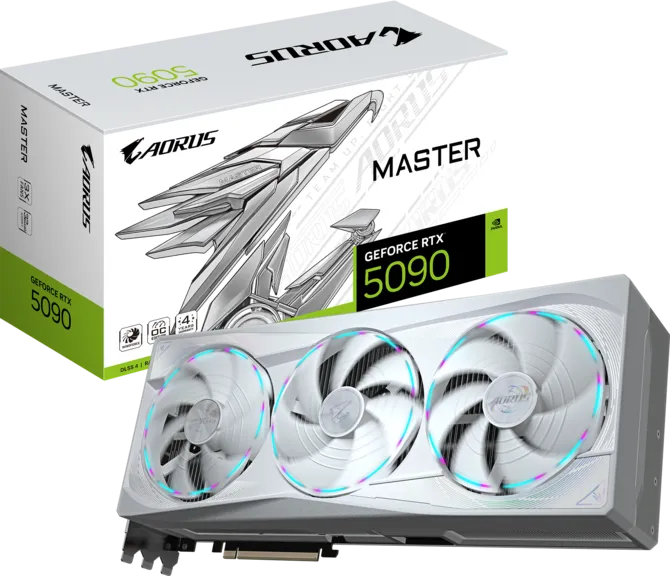 GIGABYTE AORUS GeForce RTX 5090 MASTER ICE 32GB GDDR7 Graphics Card 1 GIGABYTE AORUS GeForce RTX 5090 MASTER ICE 32GB GDDR7 Graphics Card